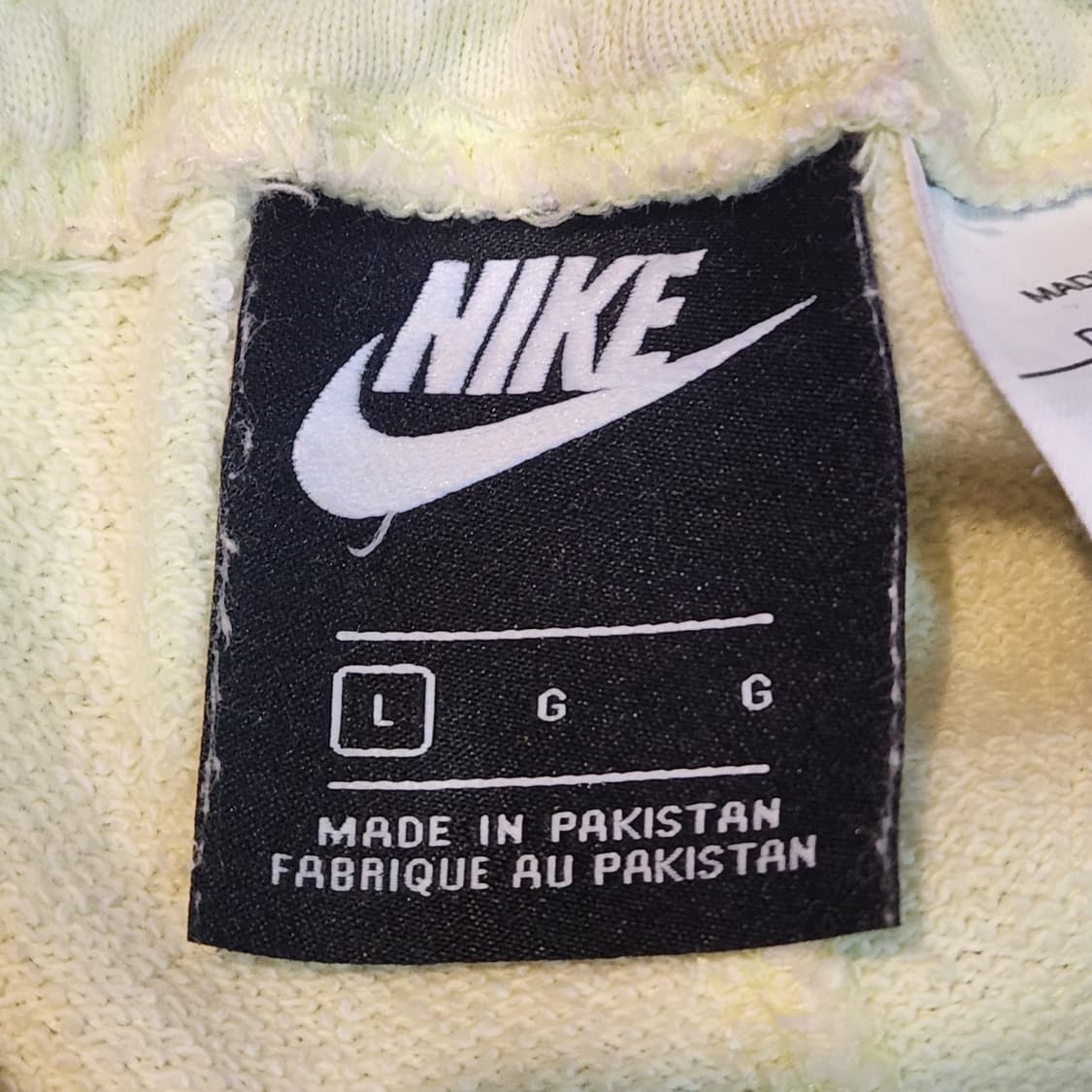 나이키 NSW 연노란색 숏 팬츠 (L) 상품이미지3