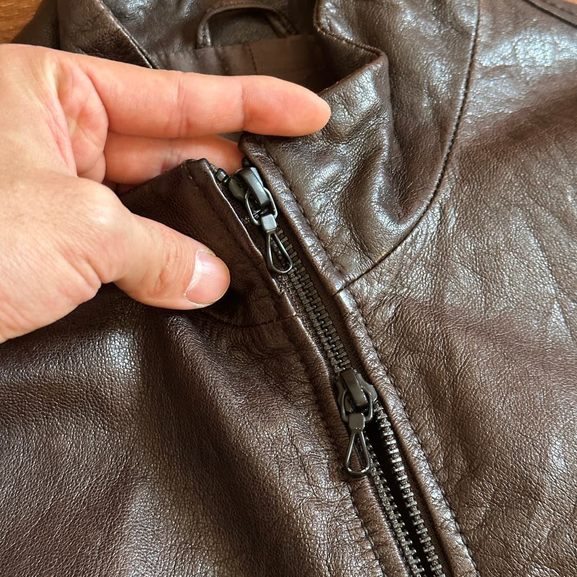 Nano universe goat skin leather jacket 상품이미지7