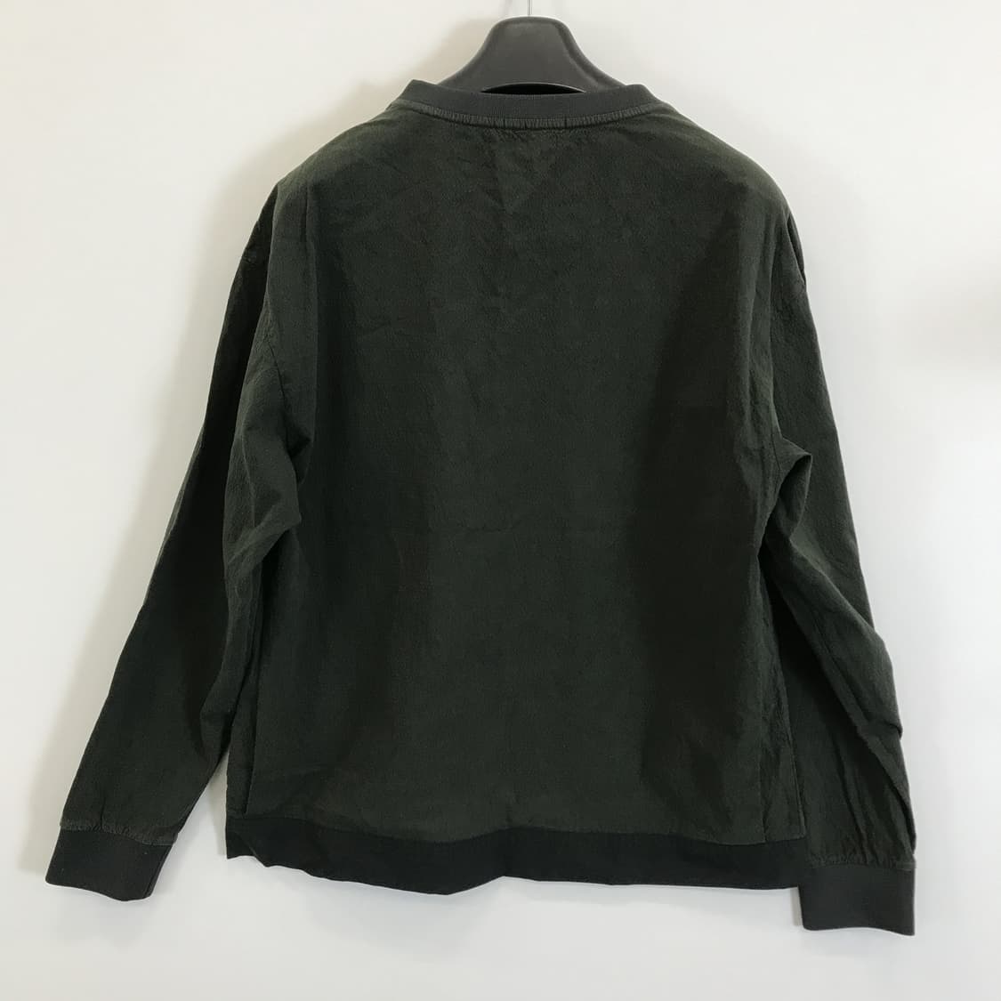 커스텀멜로우 우븐 나일론 맨투맨 카키[105] 상품이미지4