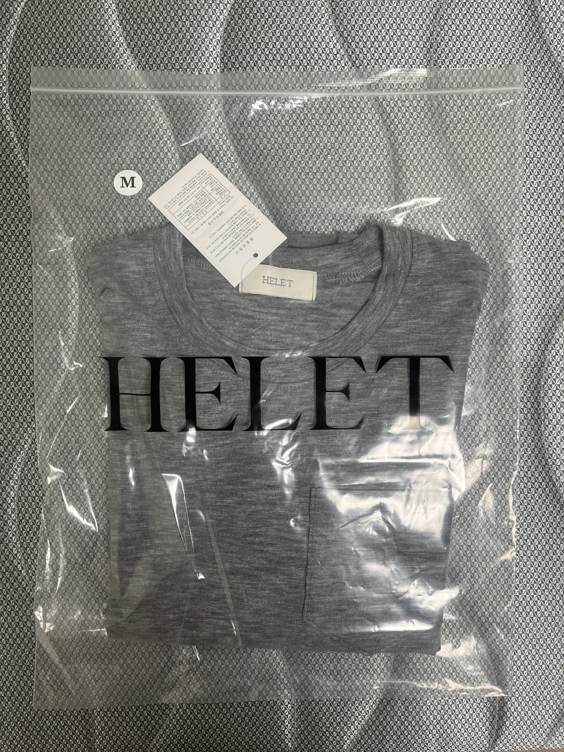 HELET 헬렛 SLUB POCKET SLIM CREWNECK TEE [ 상품이미지1