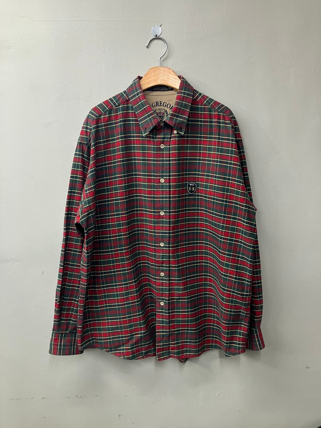 맥그리거 타탄 체크셔츠 프레피룩 상품이미지1