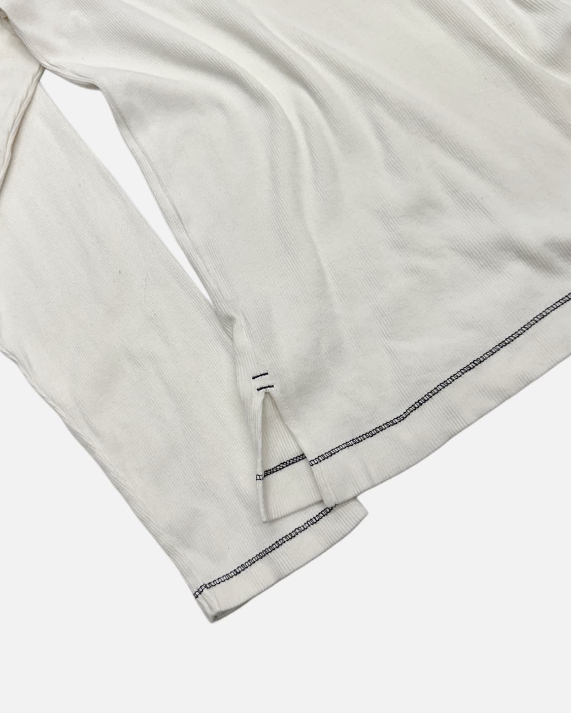 LEVI'S ribbed eyelet ivory t-shirt 상품이미지6