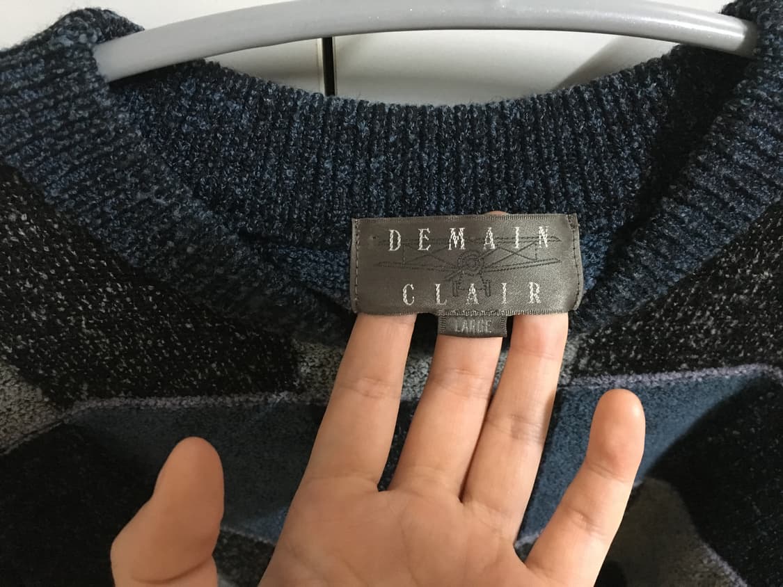 체크패턴 니트 상품이미지2