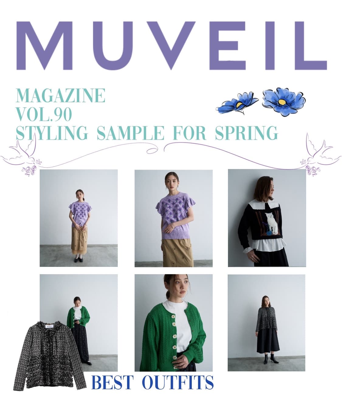 MUVEIL 레더 스트랩&버튼 코튼 드레스 상품이미지3
