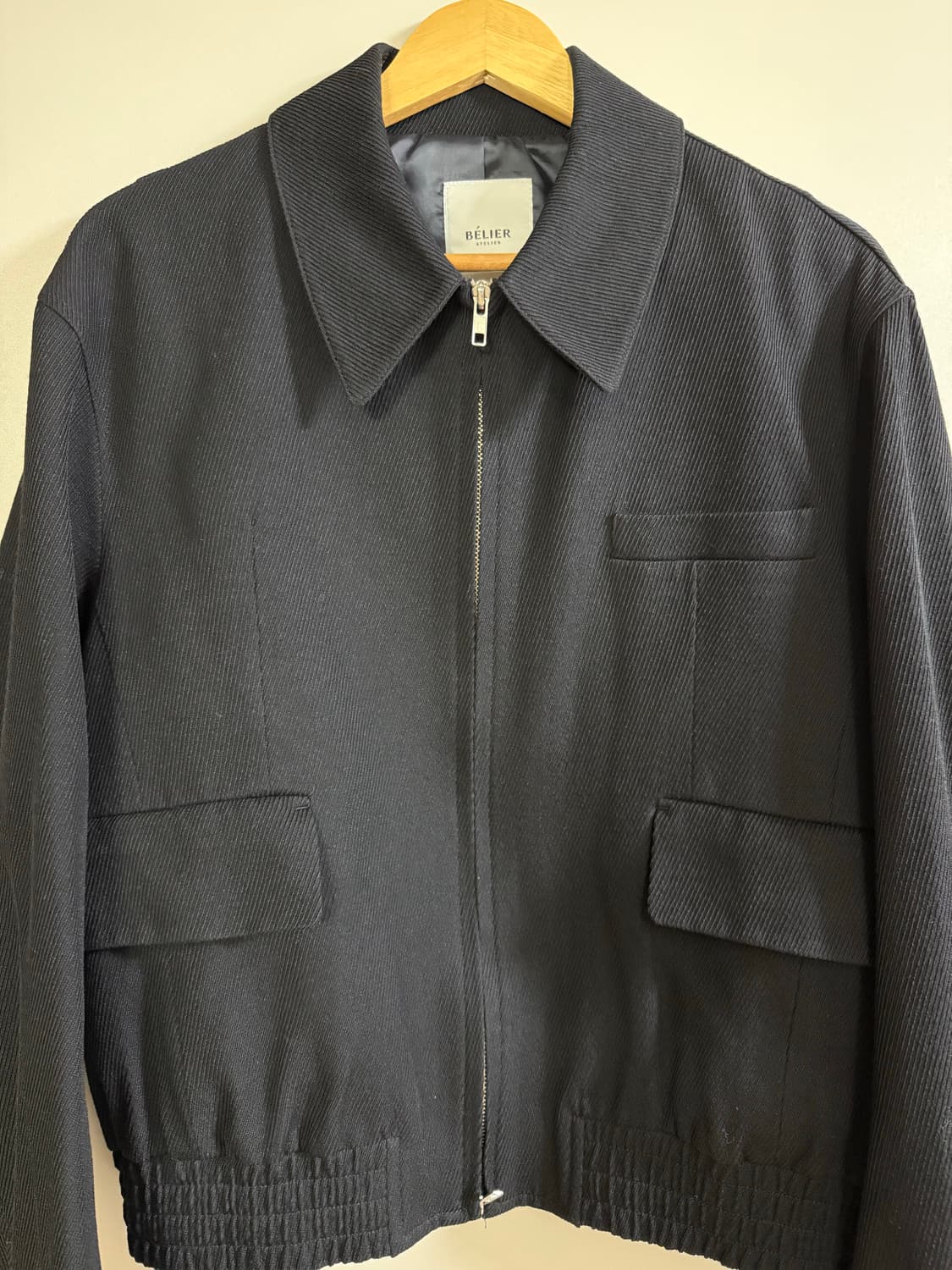 벨리에 다이에그널 블루종 자켓 블랙 M 상품이미지1