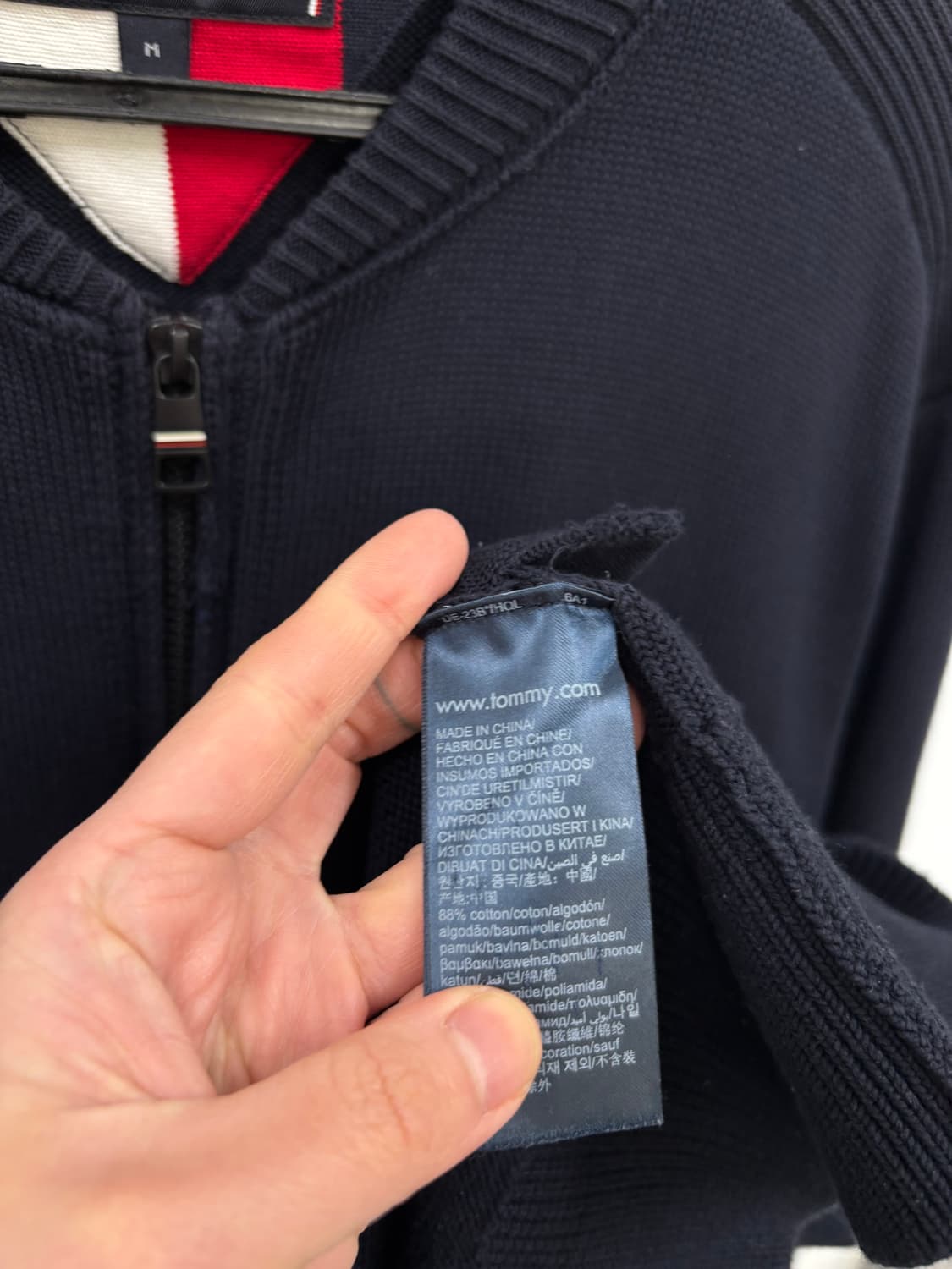 타미힐피거 울 니트 집업 상품이미지5
