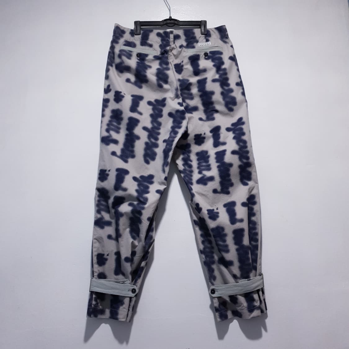 L) 예스아이씨 두들 스트랩 레터링 와이드 팬츠 바지 (34-35인치 상품이미지10