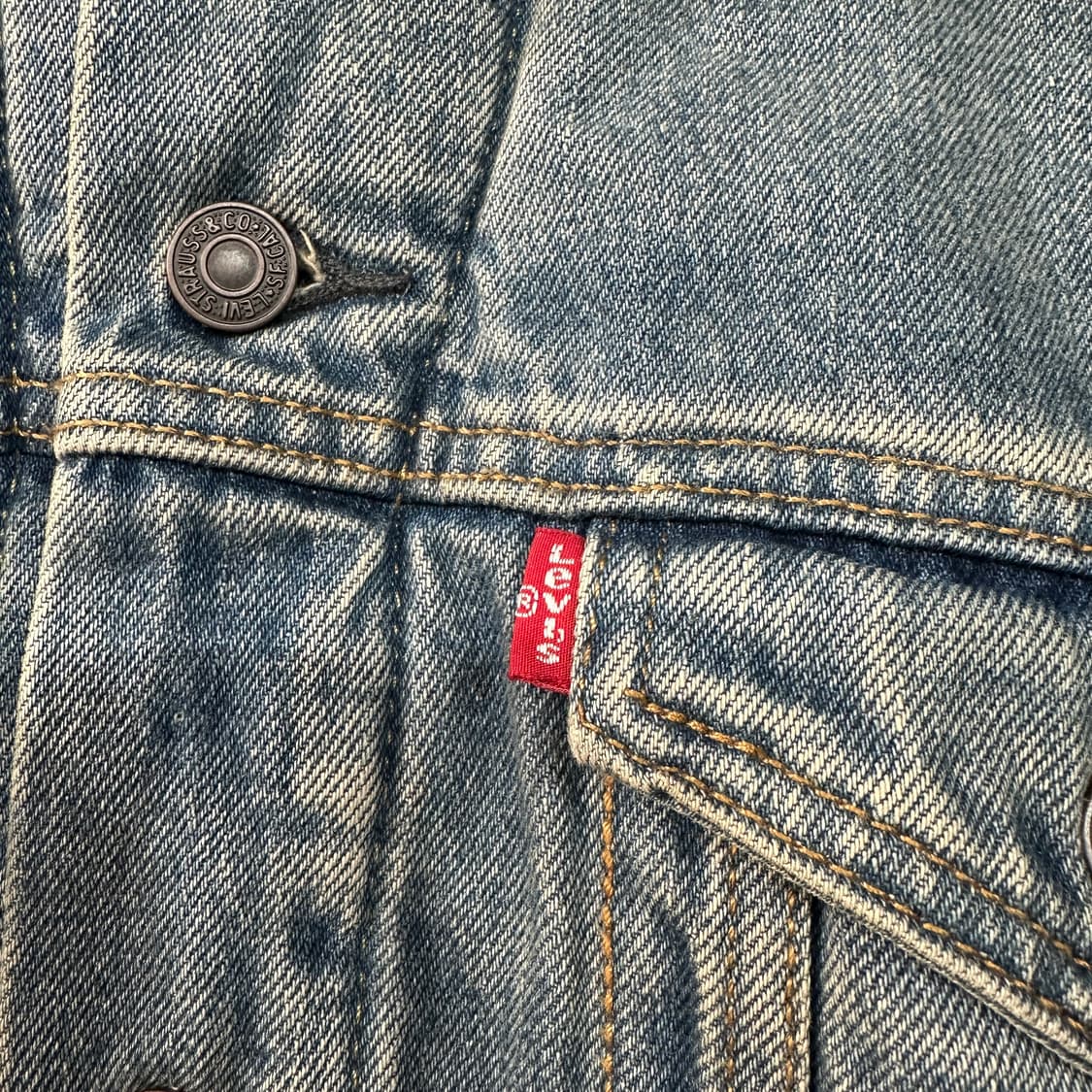 리바이스 양털 데님 청자켓 M 상품이미지3