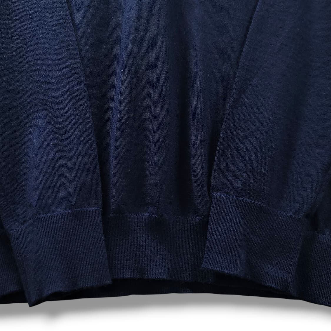 [M] 폴로 네이비 워셔블 메리노 울 브이넥 니트 상품이미지7