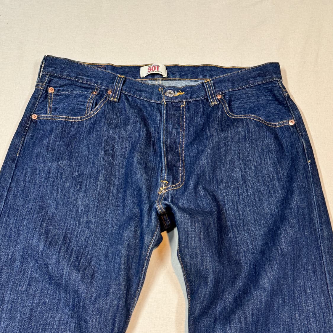 36inch) 리바이스 501 버튼플라이 진청 데님 청바지 상품이미지6
