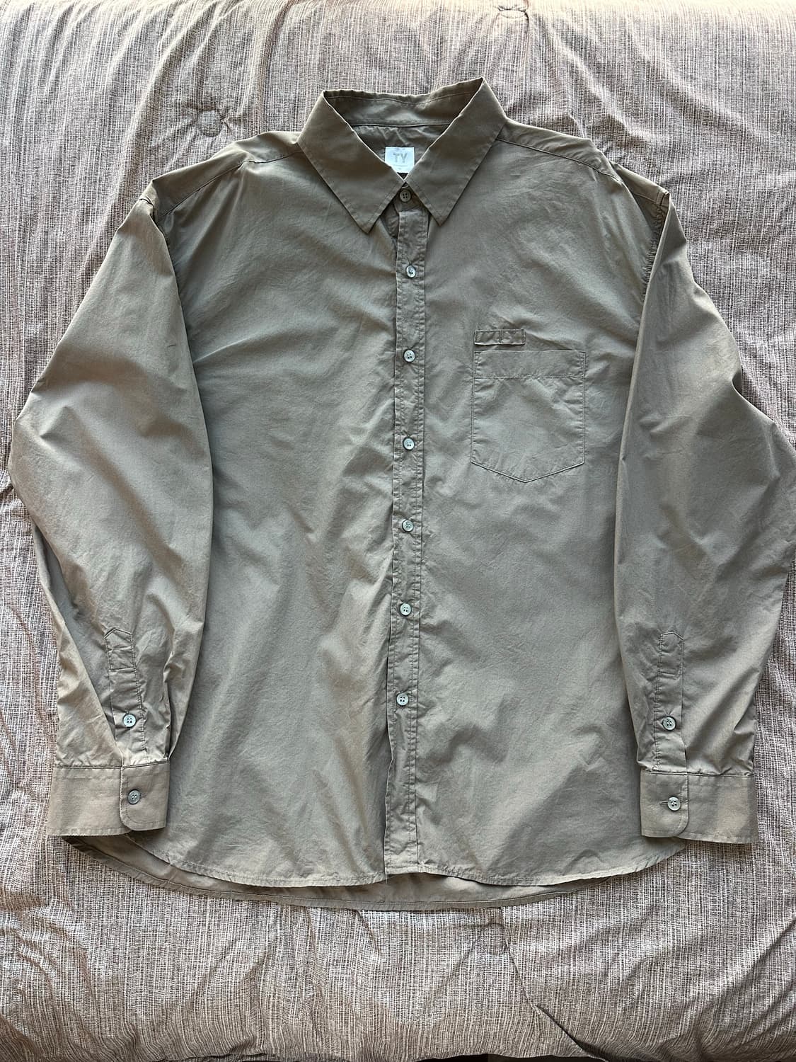 텔영 셔츠 브라운 XL 상품이미지1