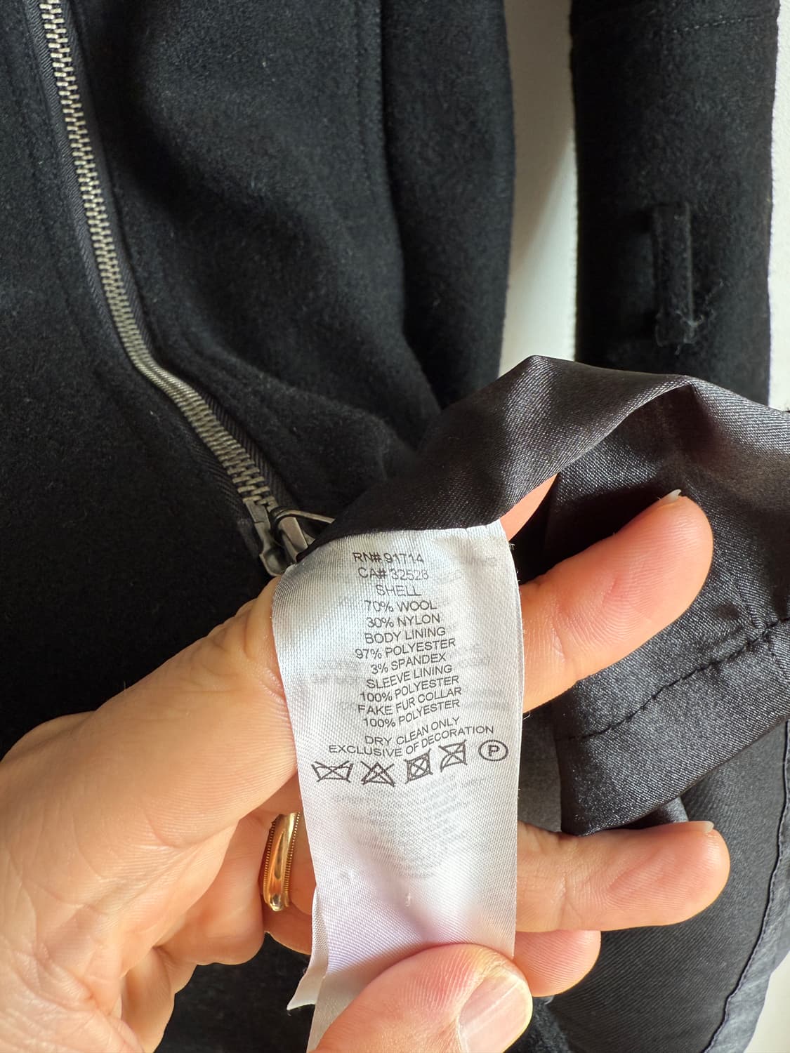 아르마니 익스체인지 라이더 코트(카라퍼 탈부착 가능) 상품이미지9