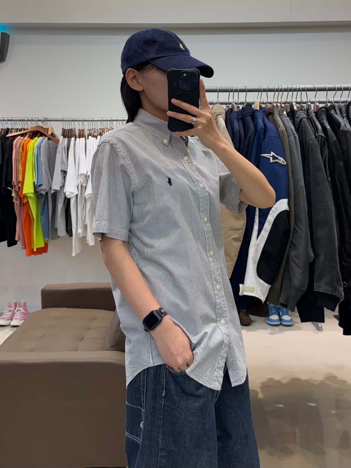 폴로 랄프로렌 히코리 반팔 셔츠 상품이미지5