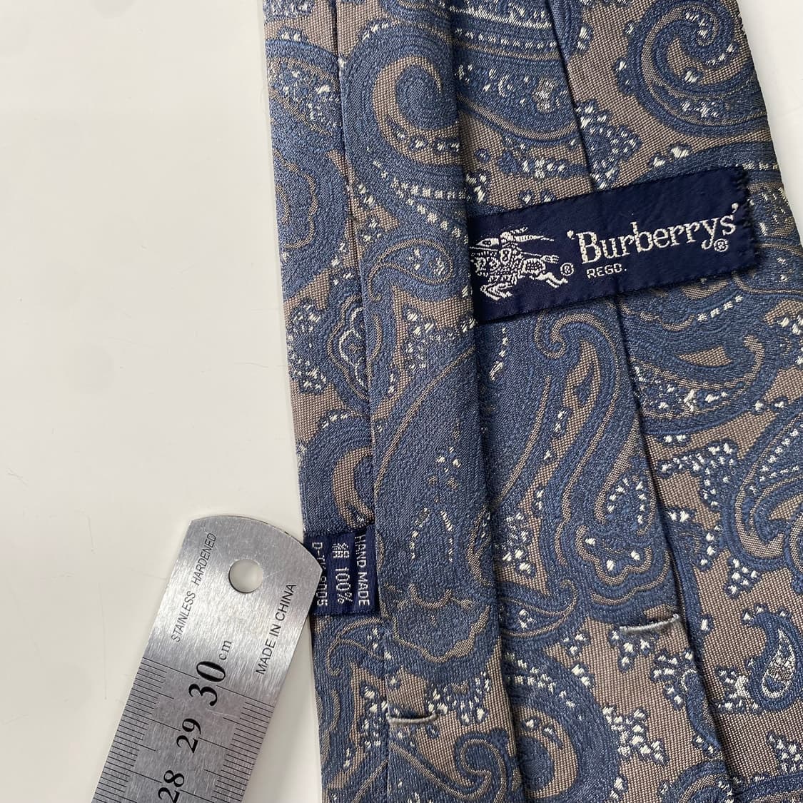 버버리 심플로고 페이즐리 명품 정품 넥타이 (Burberry)7.8cm 상품이미지5