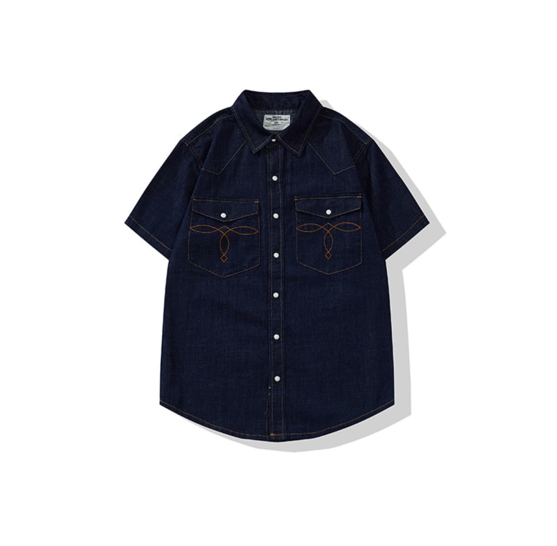 [시즌오프] (2XL) 웨스턴 버팔로 데님 반팔 셔츠 상품이미지1