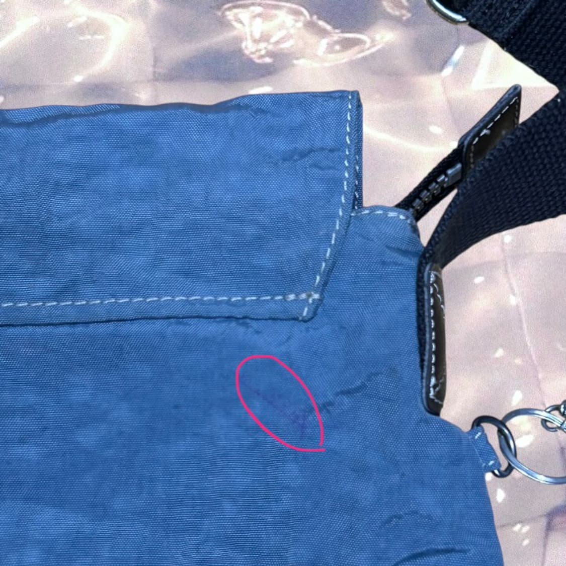 키플링 크로스백 숄더백 메신저백 미니백 가방 데님 블루 y2k 상품이미지5