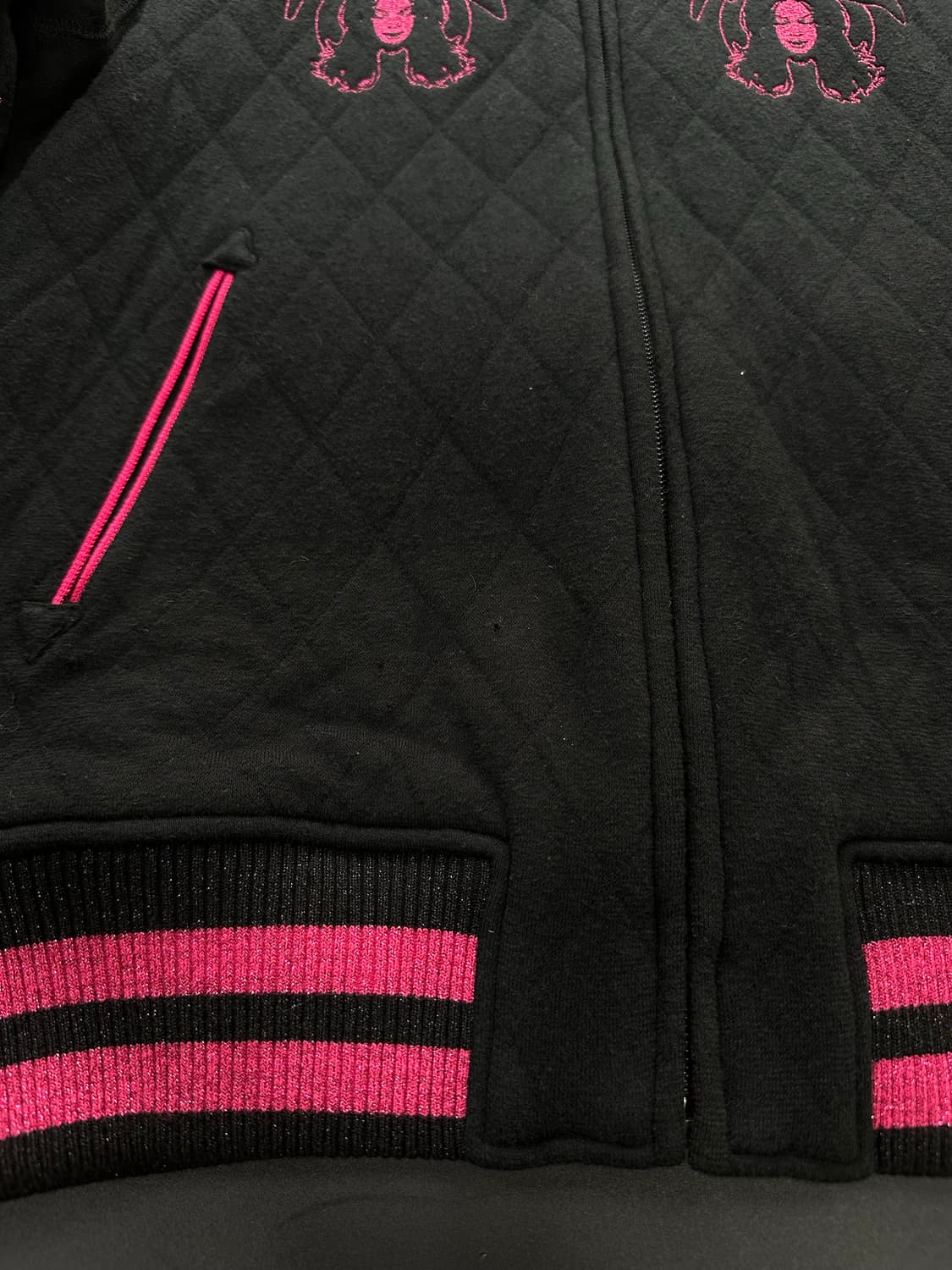 히스테릭글래머 핑크도트 히스걸 퀼팅 바시티자켓 상품이미지7