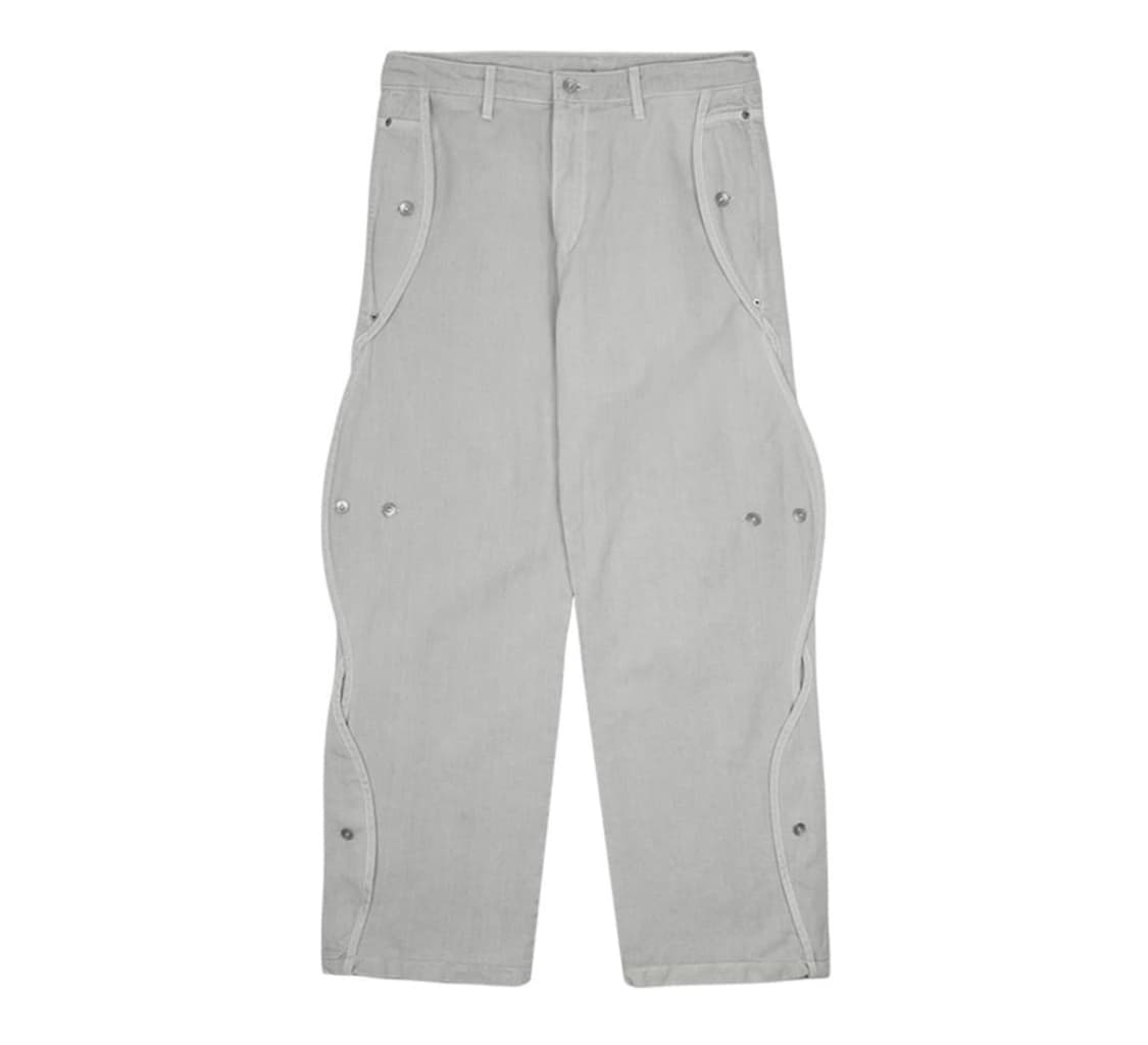 (1 2 3 4) 산산기어 코튼 웨이브 팬츠 그레이 미개봉 새상품 상품이미지1