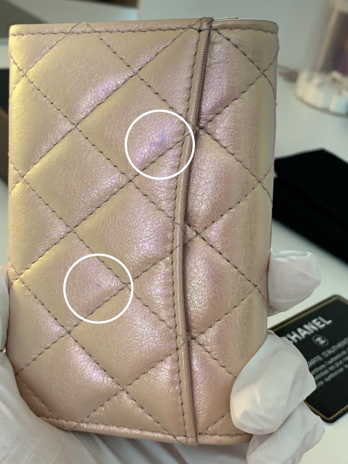 CHANEL Iridescent Pink Card Holder 샤넬 지갑 상품이미지9