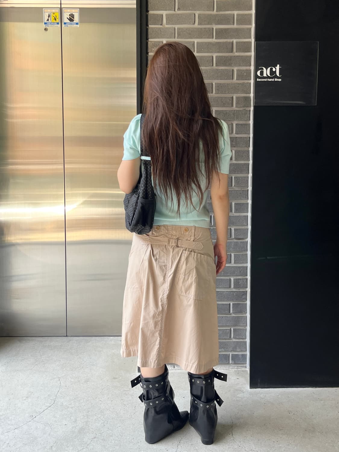 MHL마가렛호웰 신치백 코튼 스커트 상품이미지6