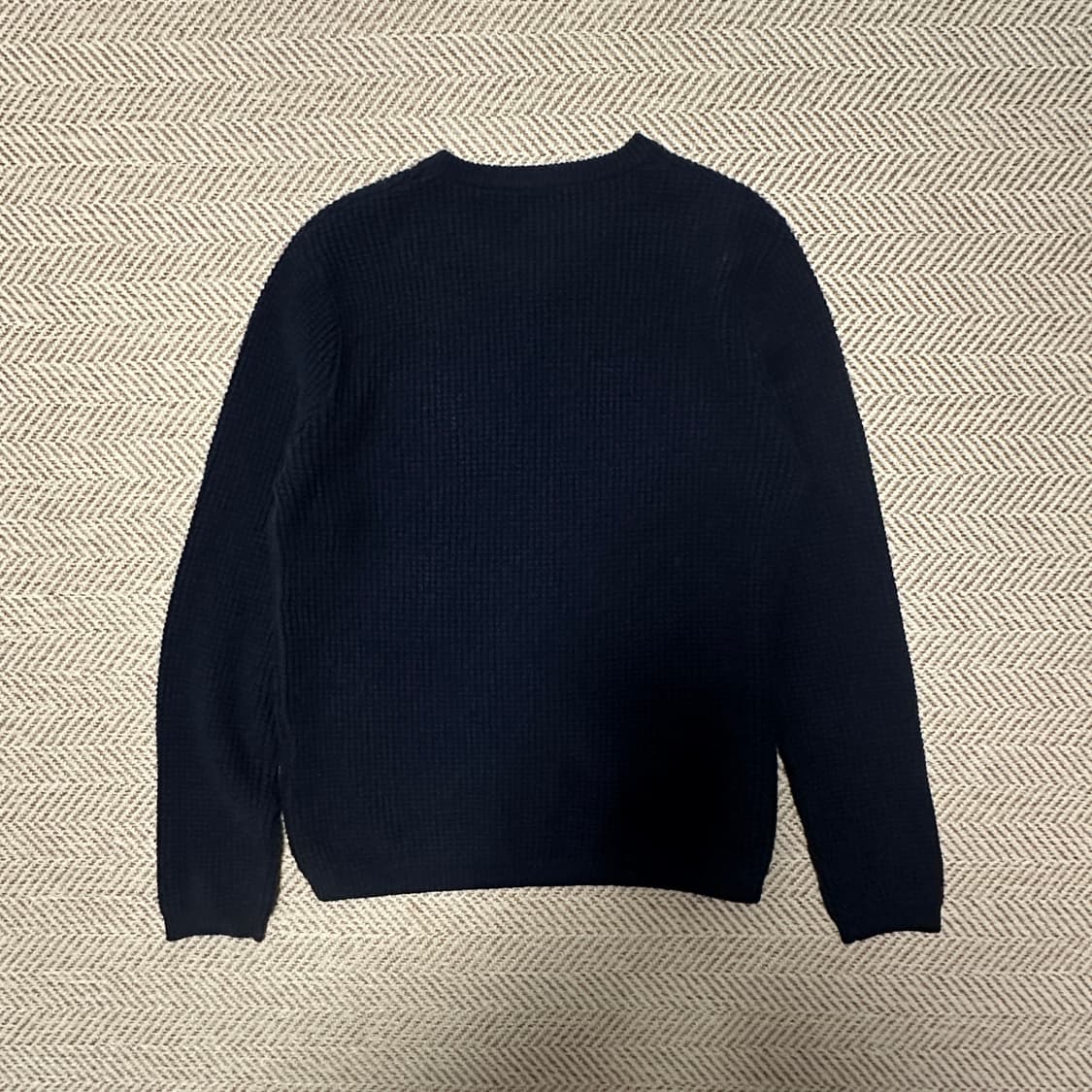 BEAMS knit sweater navy 상품이미지2