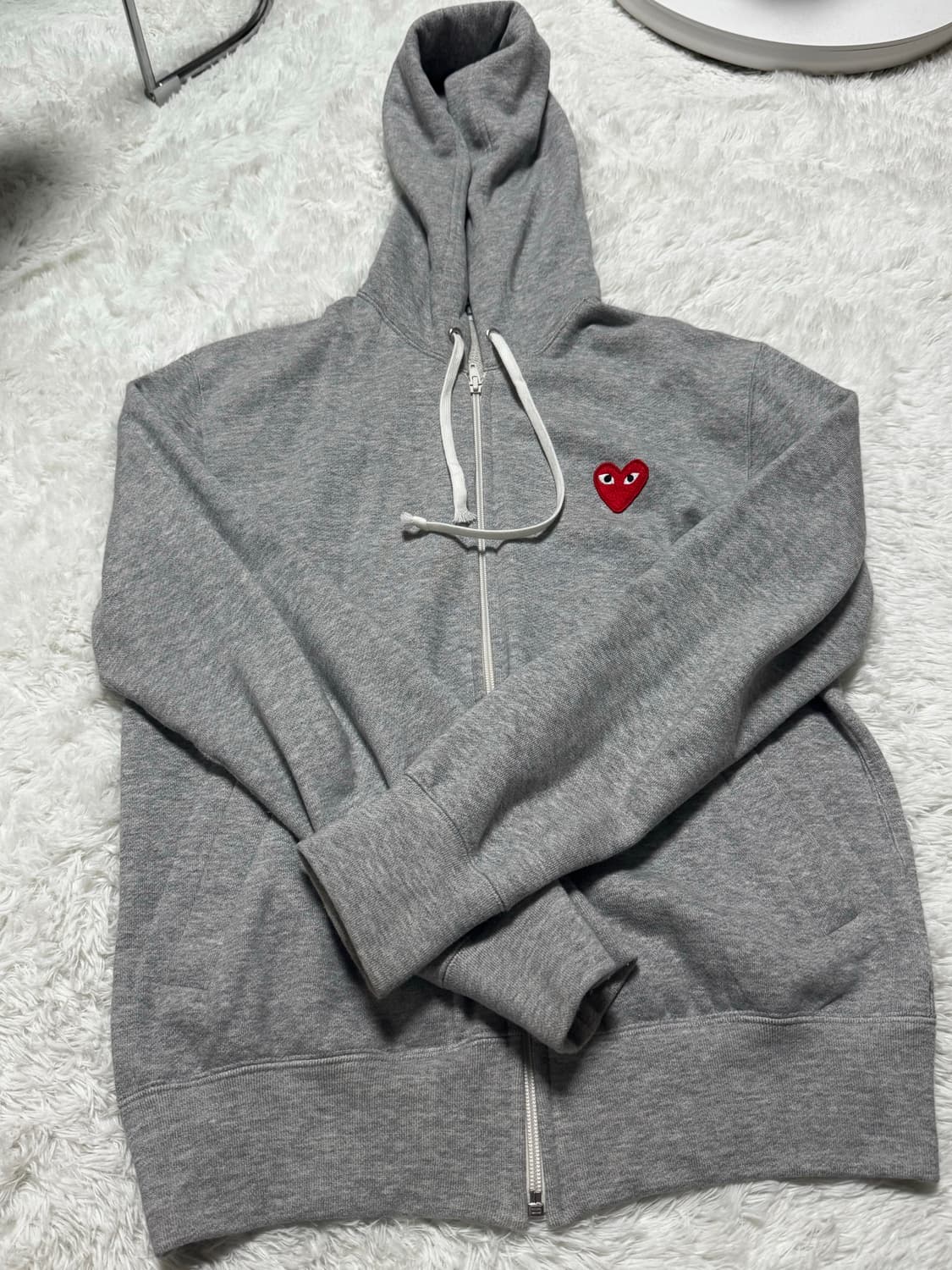 꼼데가르송 레드 하트 후드집업 상품이미지3