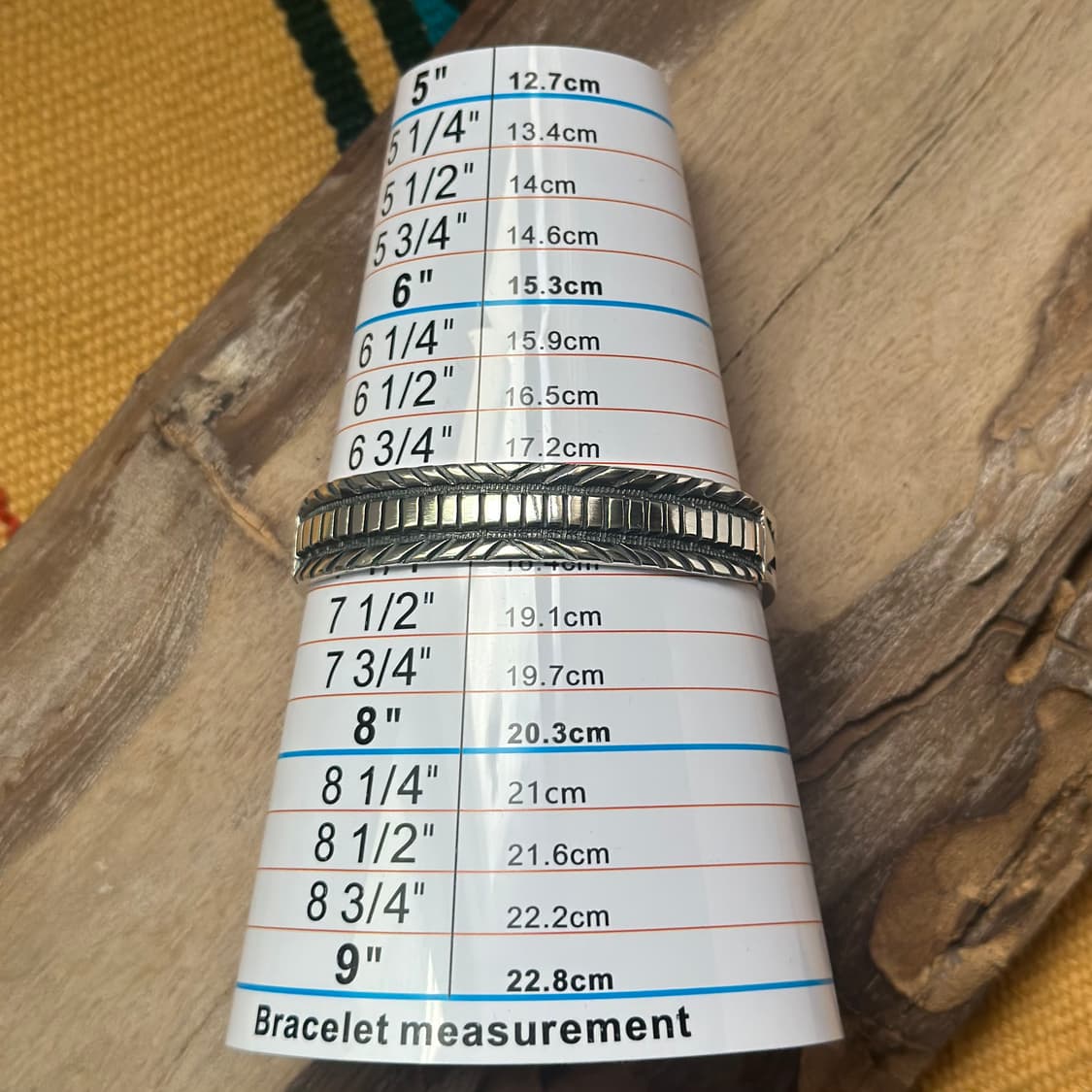 [네이티브 아메리칸] Jerrold Tahe 스탬프 헤비 커프 상품이미지10