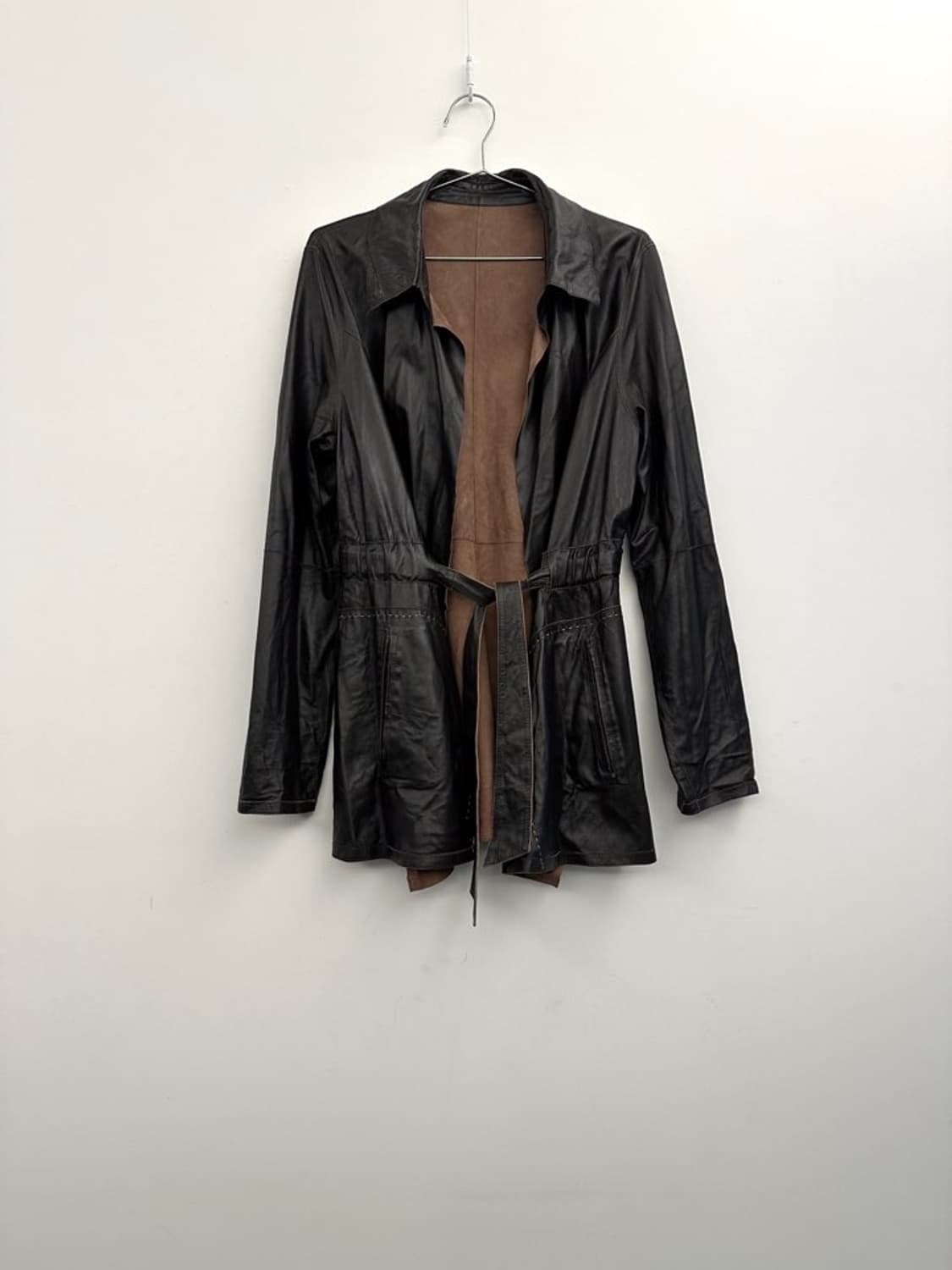 Suede & leather reversible stitch jacket 상품이미지2