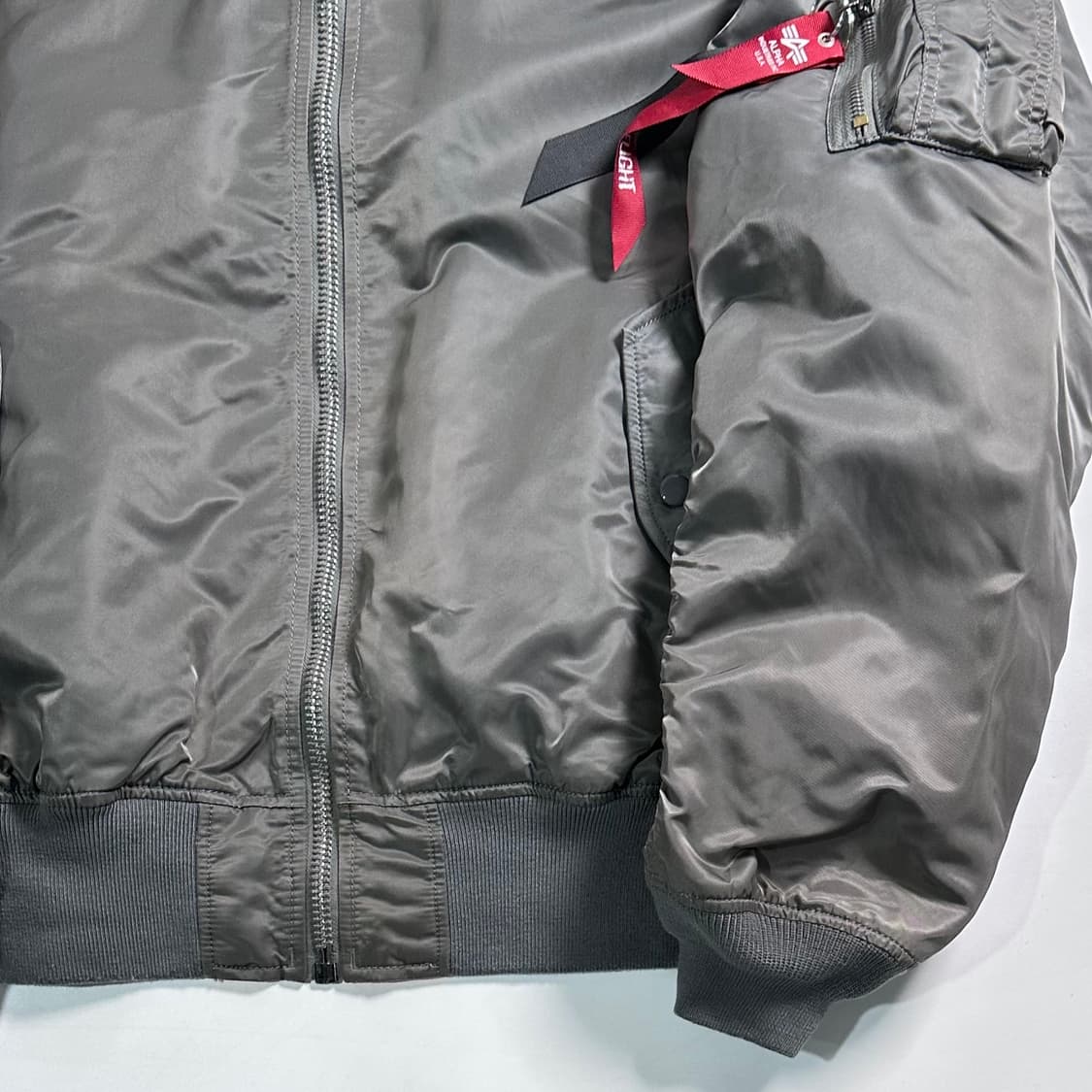 알파인더스트리 그레이 ma-1 자켓 상품이미지3