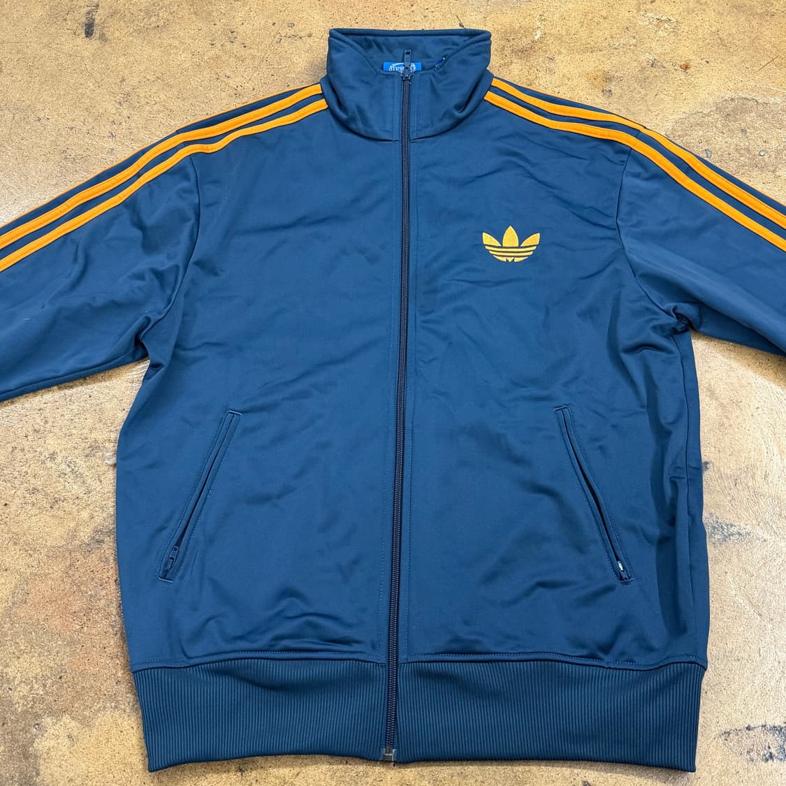 [정품/105] 아디다스 네이비 주황색 트랙탑 져지 b10 상품이미지3