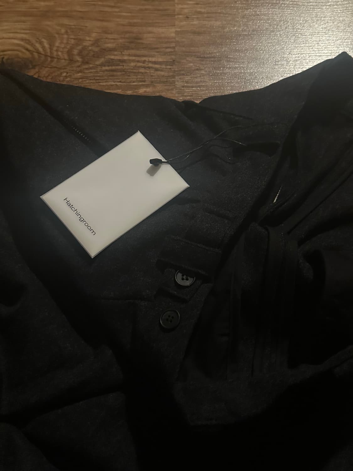 [4] 해칭룸 딥 플리츠 트라우저 울 챠콜 새상품 상품이미지8