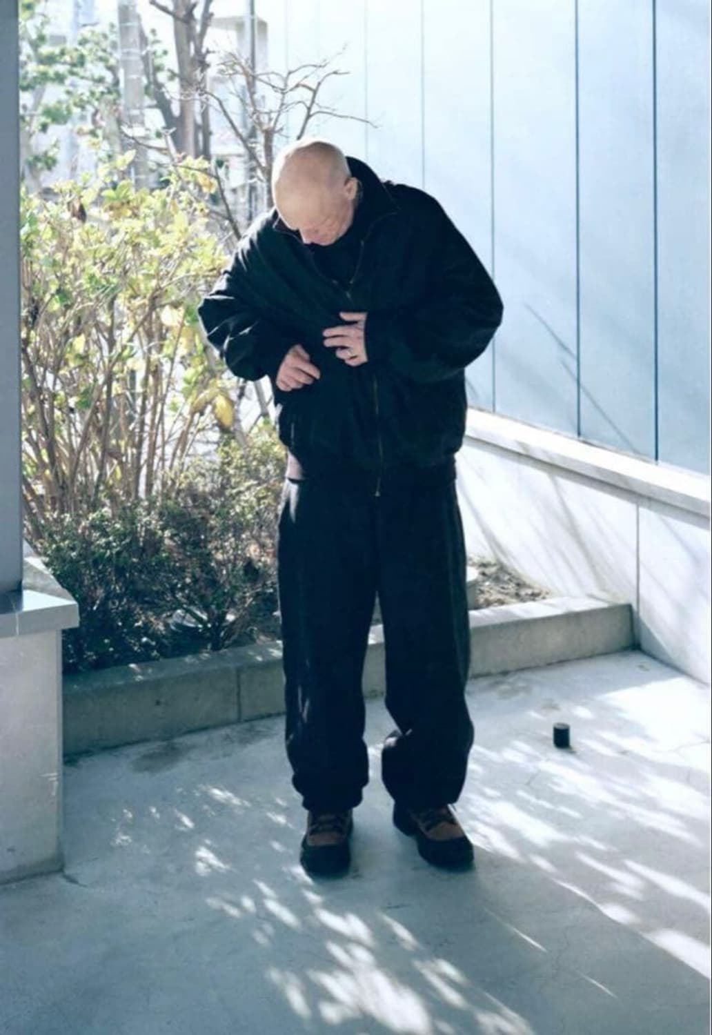 [1] comoli 25ss 코튼실크 리버시블 트랙자켓 블랙 상품이미지8