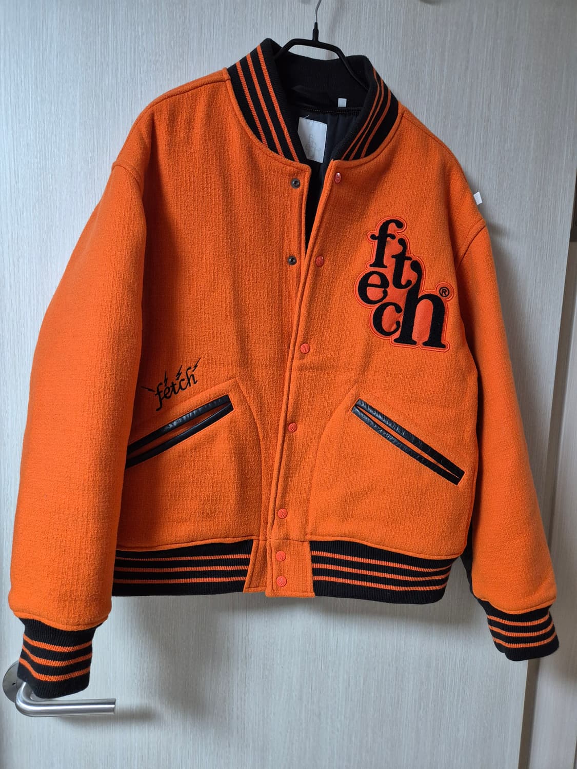 Fetch 바시티 울 자켓 XL 리얼가죽 야구점퍼 상품이미지3