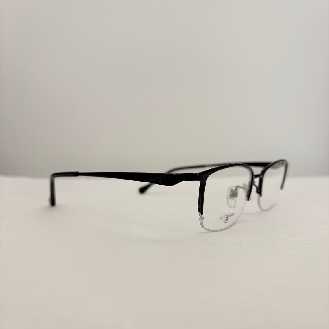 베타 티타늄 블랙 반무테 빈티지안경 상품이미지3