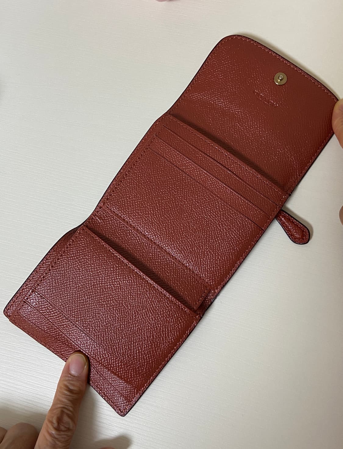 Coach 코치 3단 지갑 핑크 상품이미지4