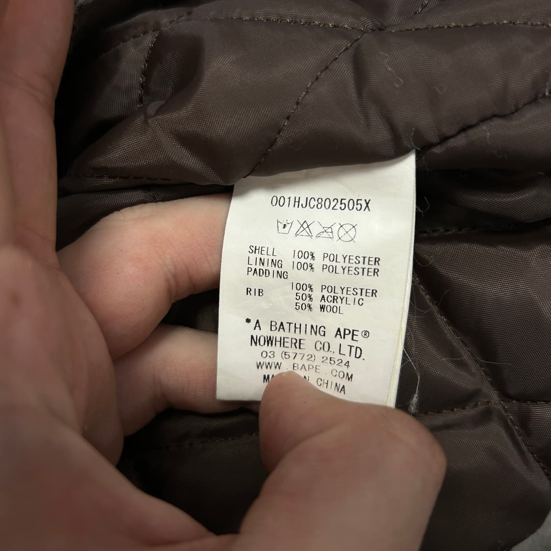 베이프 우먼스 빅사루 누빔 퍼자켓(XS) 상품이미지3