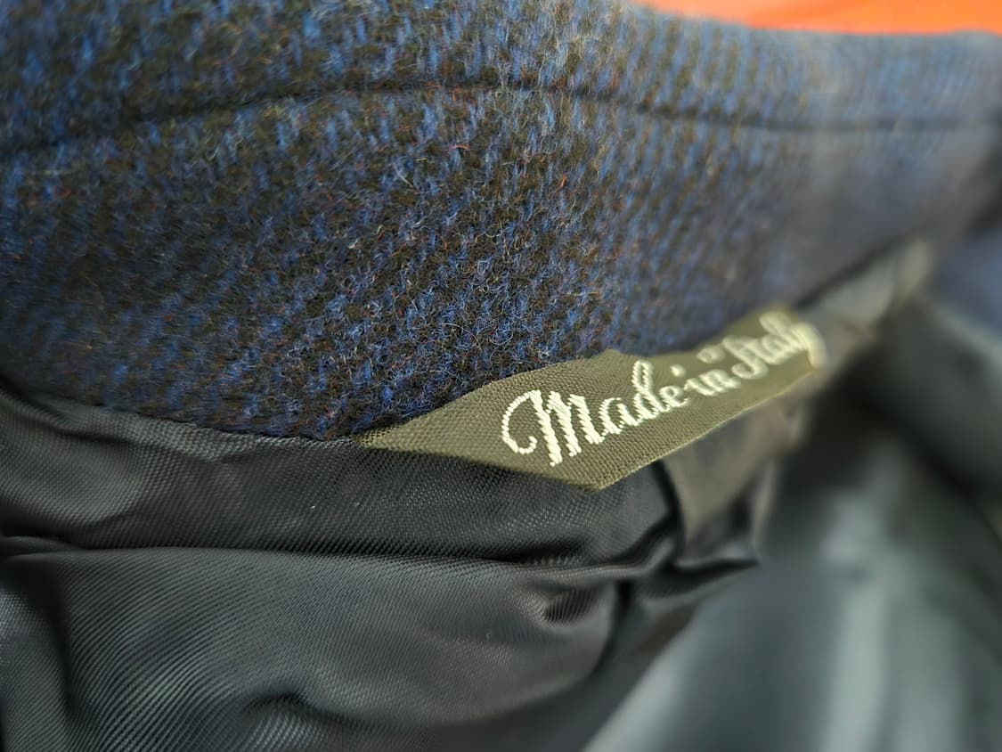 이태리 나폴리 트윌트위드 헤비울 코트 상품이미지5