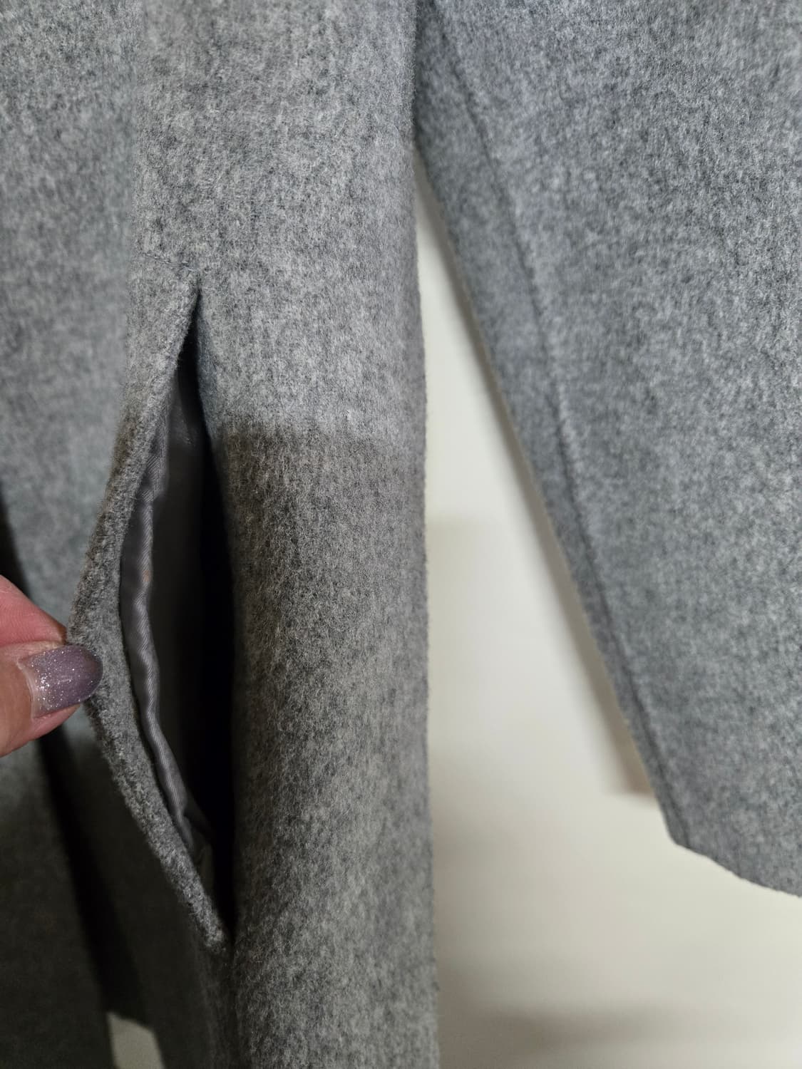 온앤온 회색 모 코트 82-90-160  (1) 상품이미지4