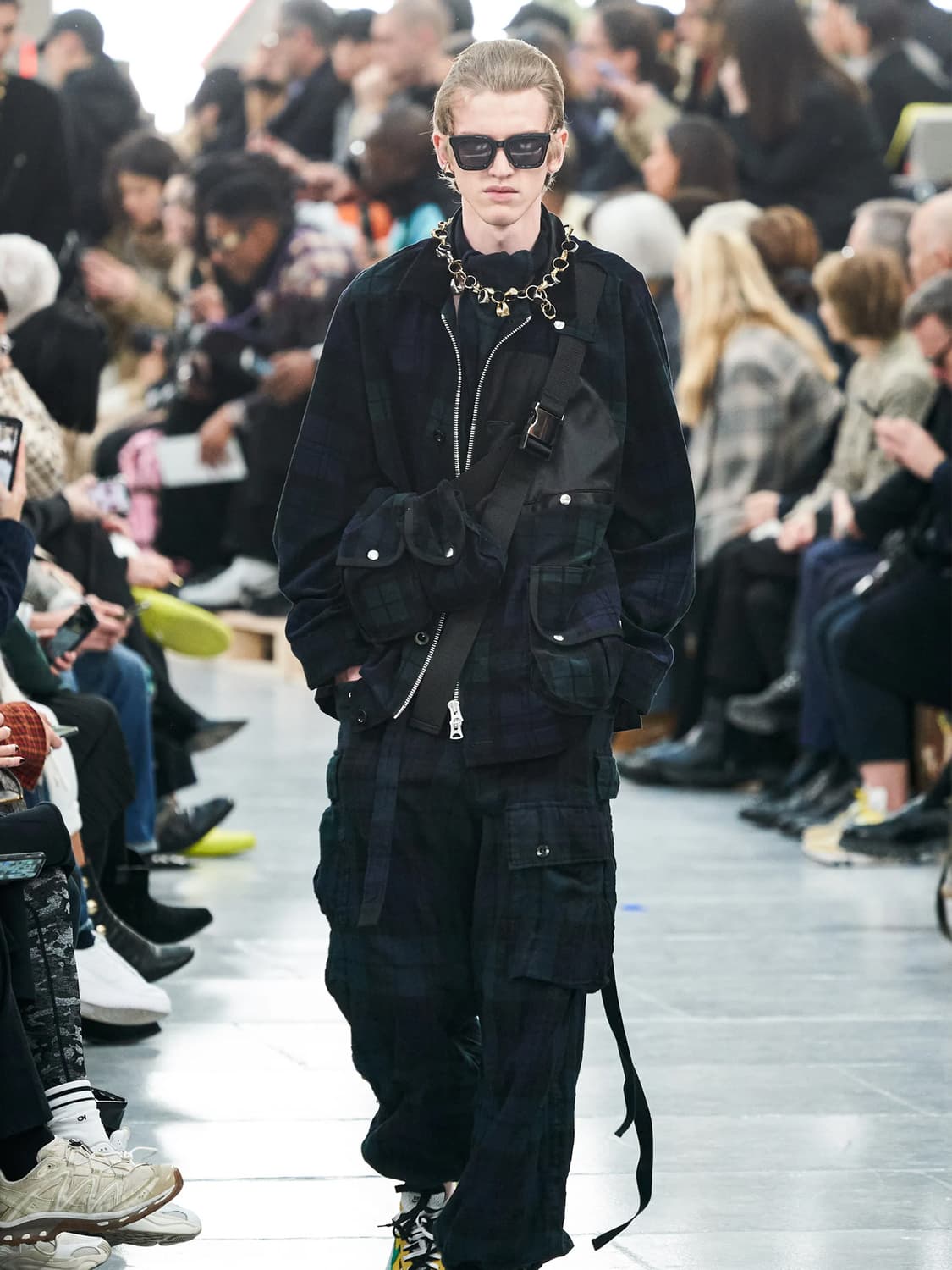 사카이 리버시블 축융 울 자켓 상품이미지3