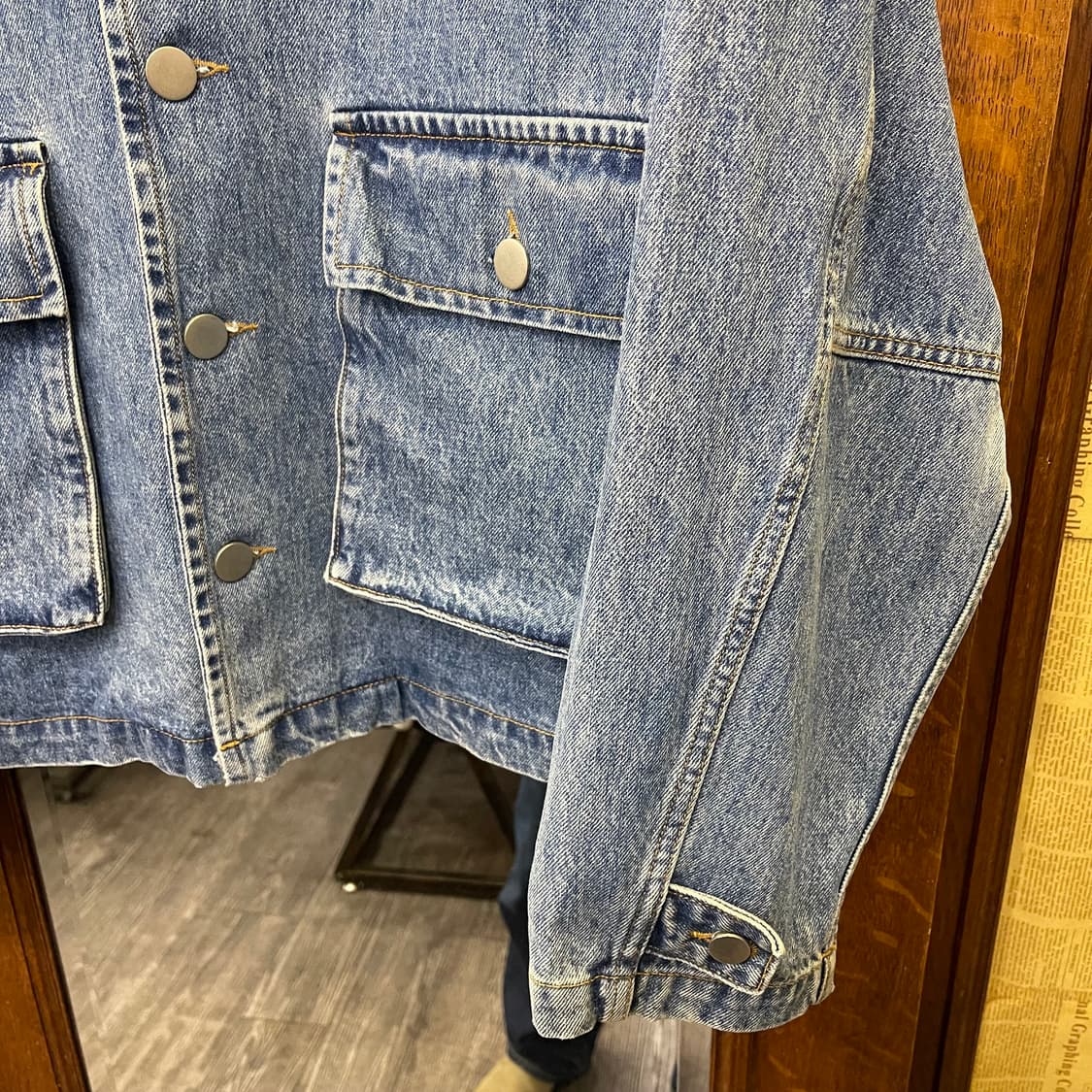 노클 데님 워크자켓 상품이미지5