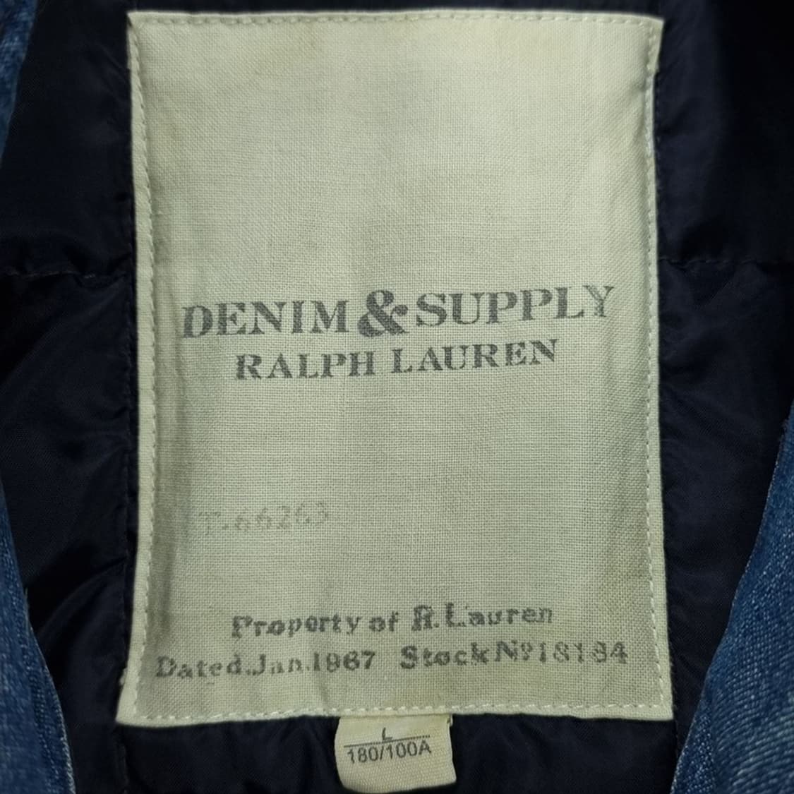 [데님앤서플라이] 웨스턴 데님 셔츠 패딩 자켓 P01319 상품이미지7