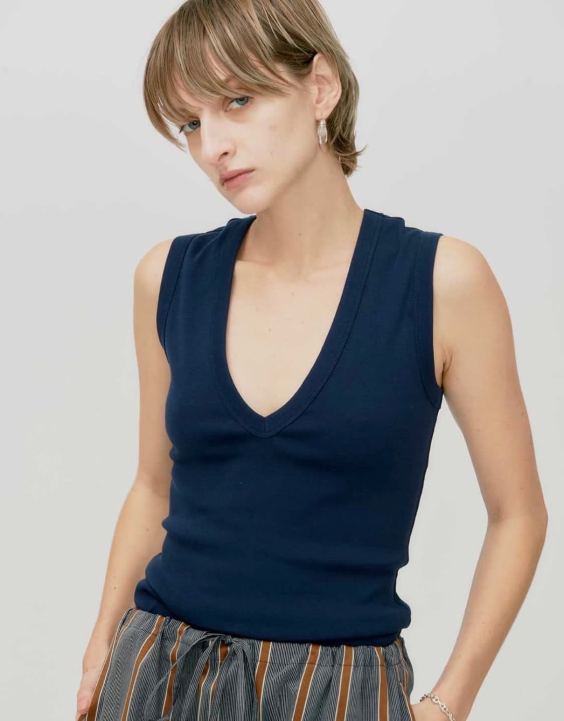 Flore flore dewi tank / Navy 상품이미지2