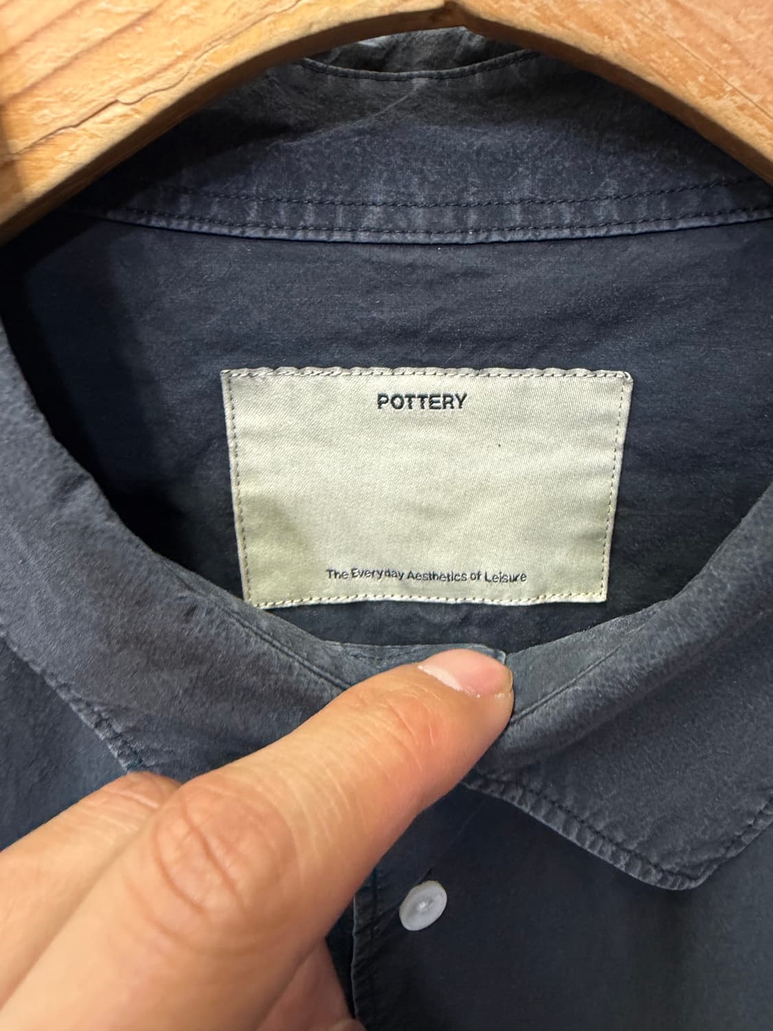 정품) POTTERY 포터리 아카이브 워싱 코튼 셔츠 3 상품이미지7