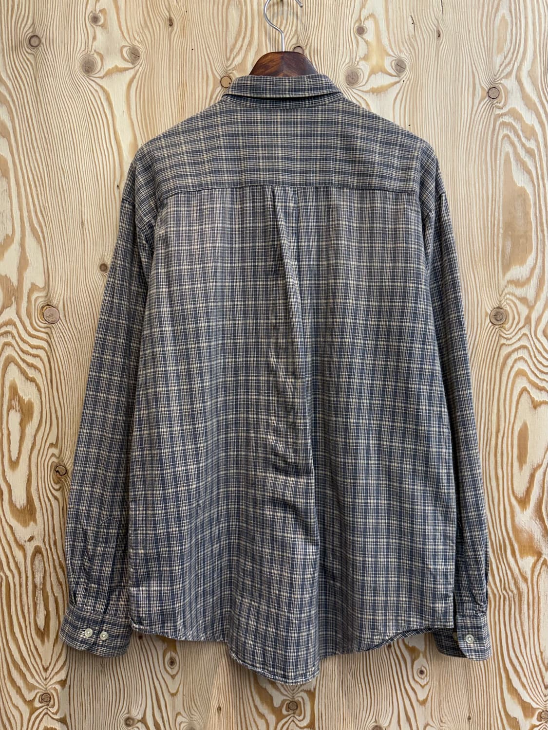 엠포리오 아르마니 자수 체크 셔츠 상품이미지2