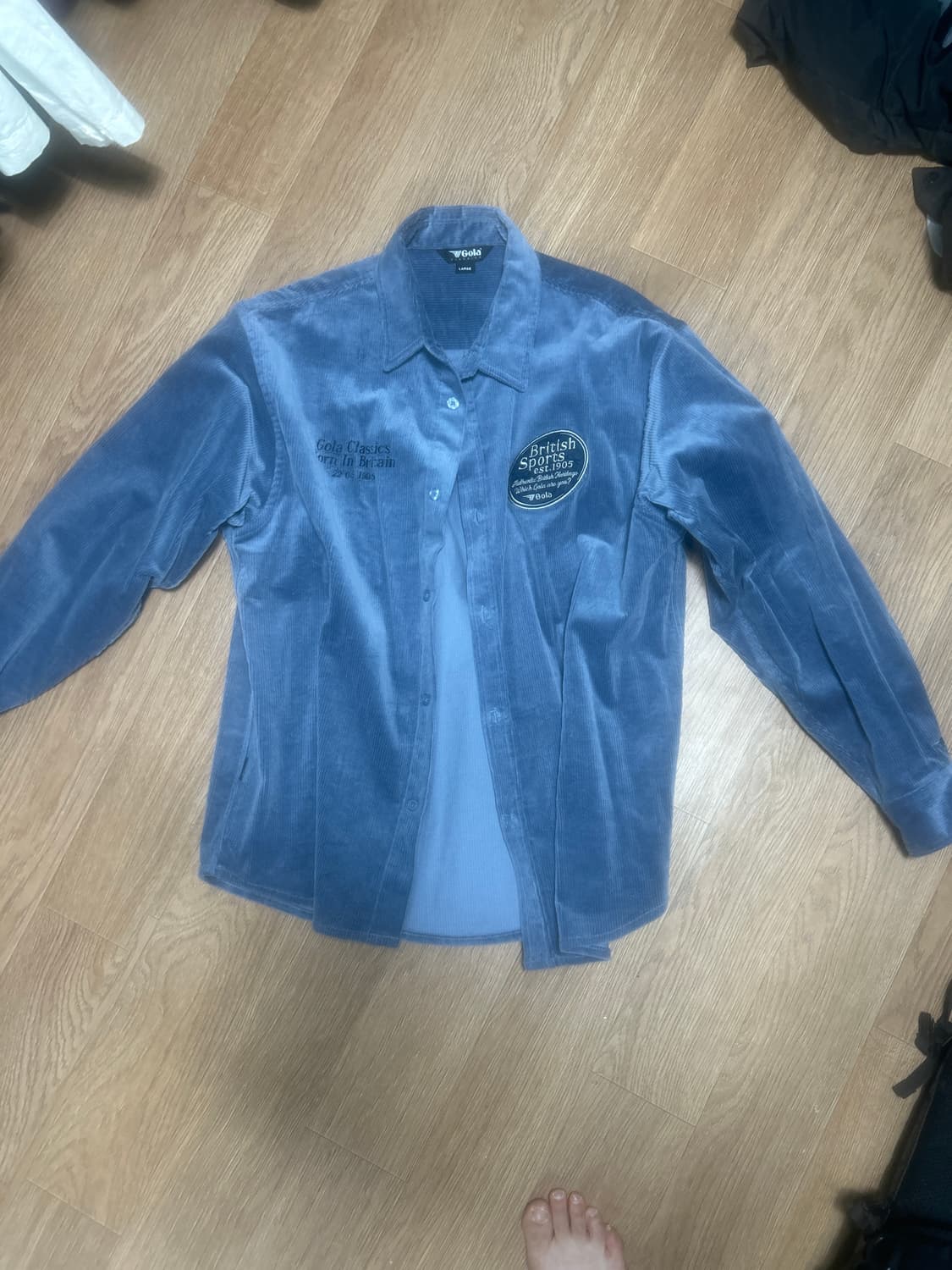 골라 코듀로이 셔츠 상품이미지1