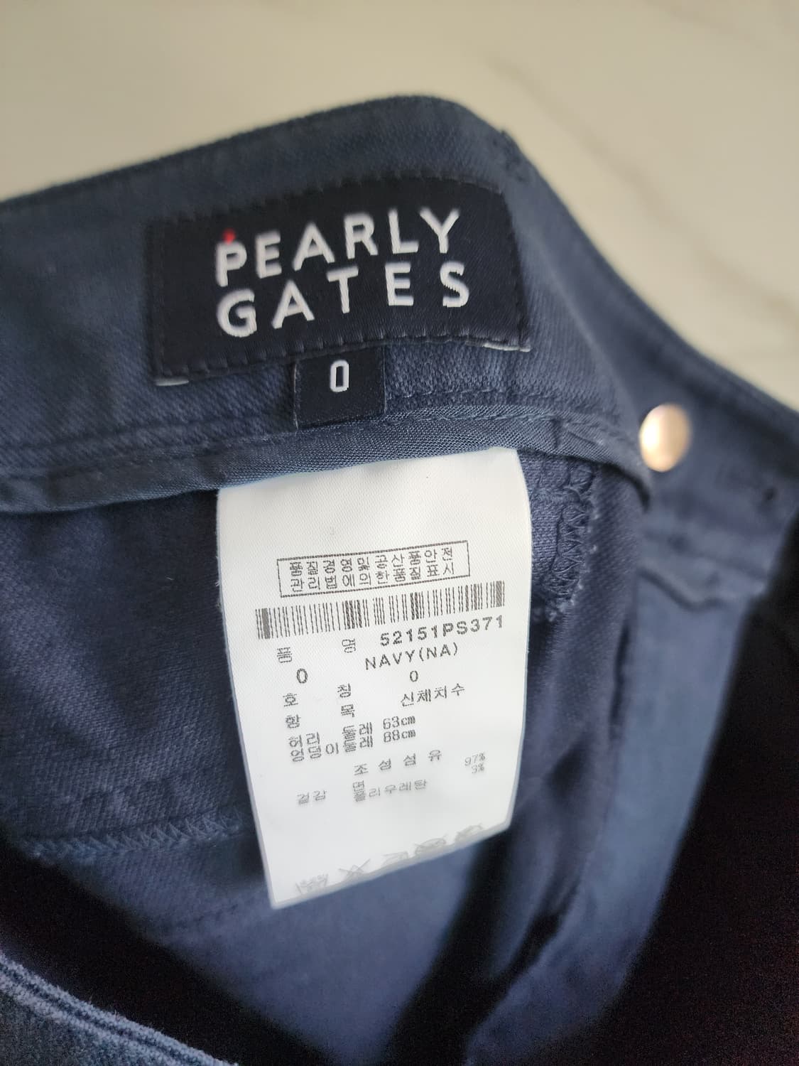 PEARLY GATES 여성 네이비 반바지 상품이미지4