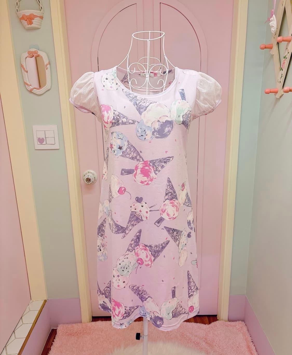 Milk 아이스크림 프릴 원피스 빈티지 로리타 밀크 러블리 니혼진 상품이미지3