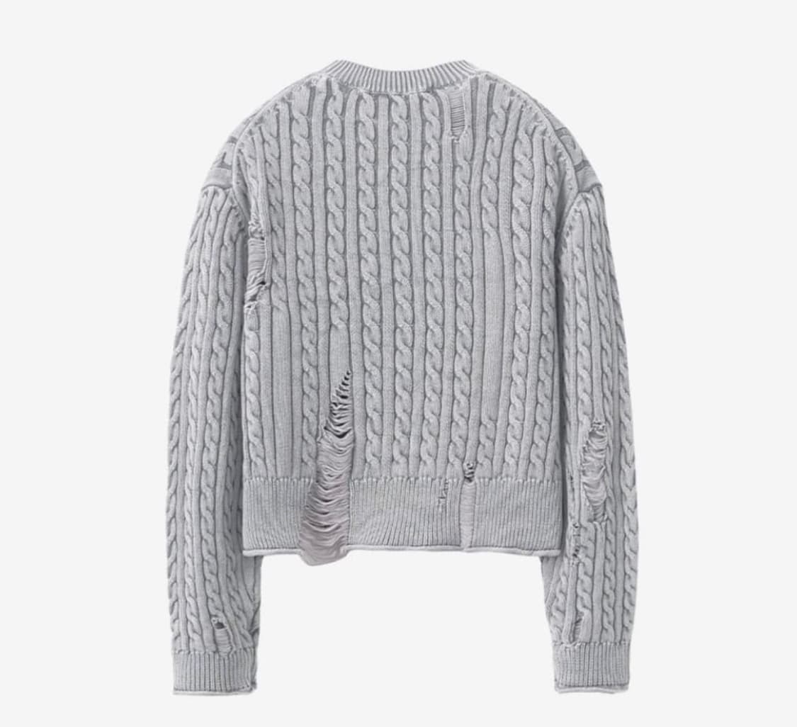 인사일런스 우먼 케이블 니트 상품이미지3