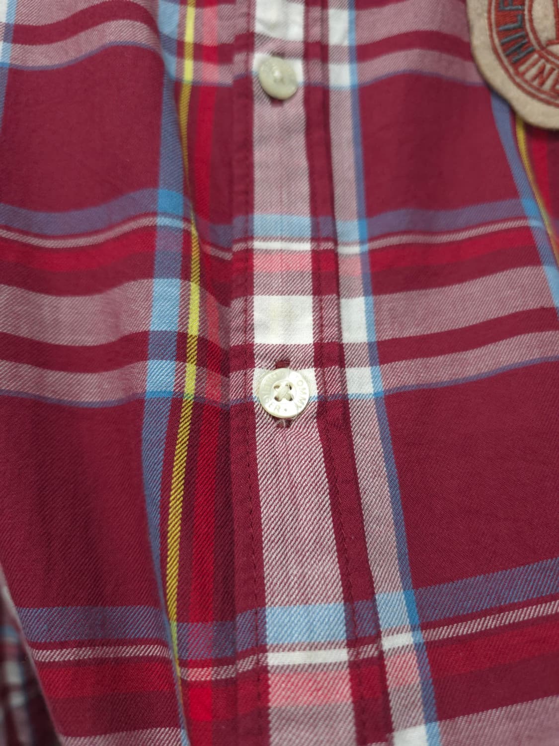 타미힐피거 가슴패치 레드체크 셔츠 (95) 상품이미지5