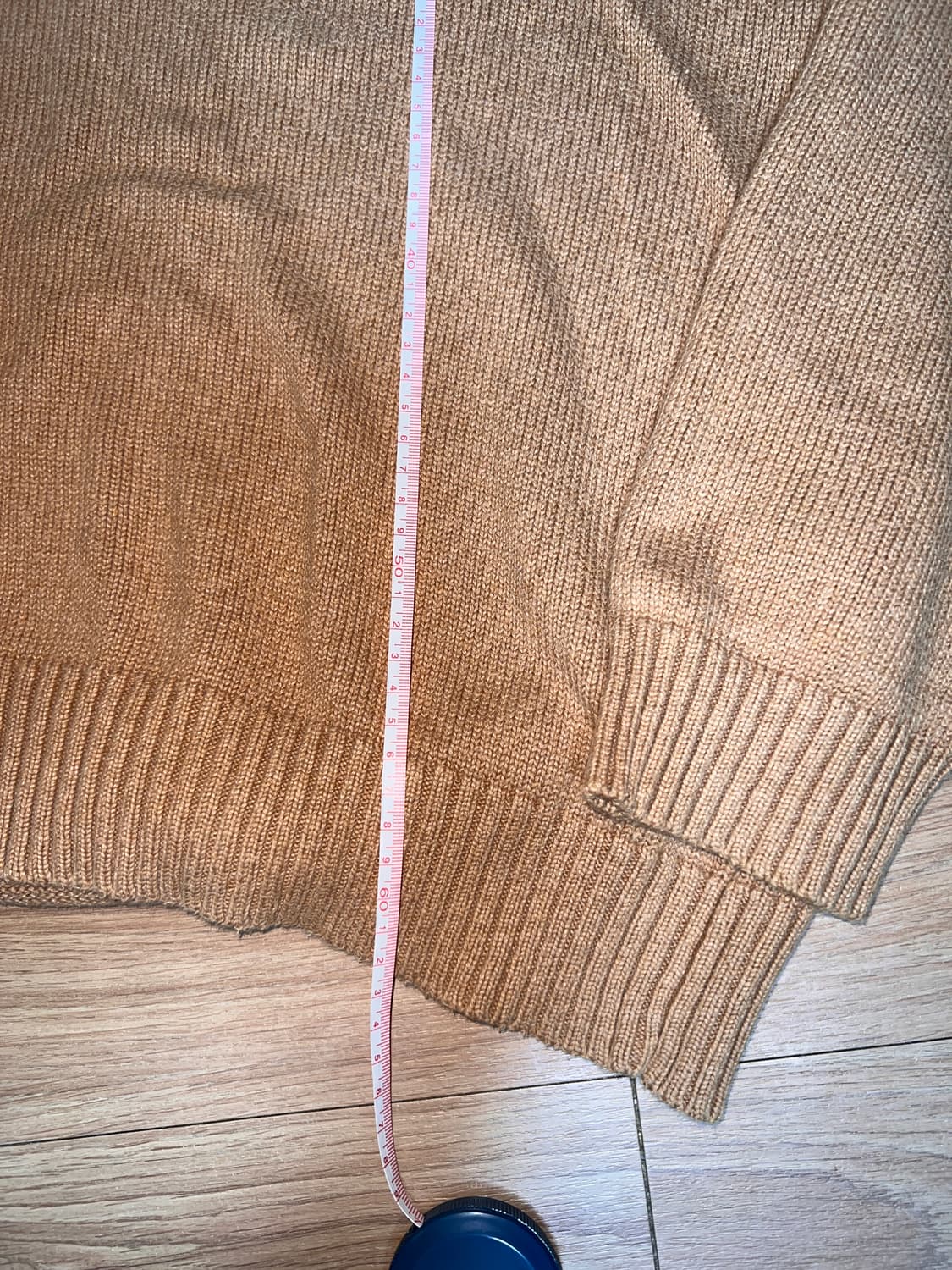 폴로 반집업 니트 베이지 상품이미지3